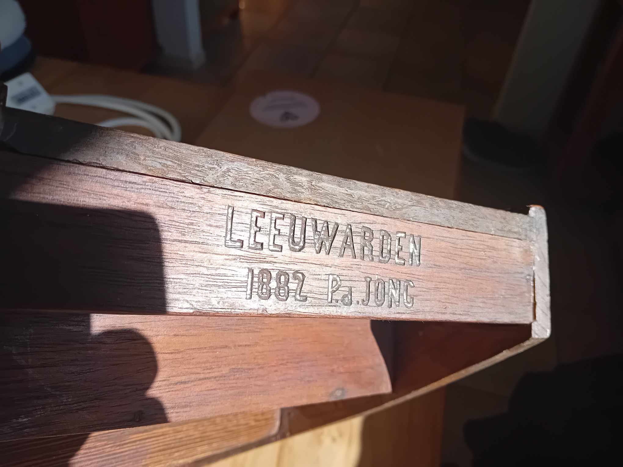Timmerman vakschool Leeuwarden. Pieter was toen 20 jaar